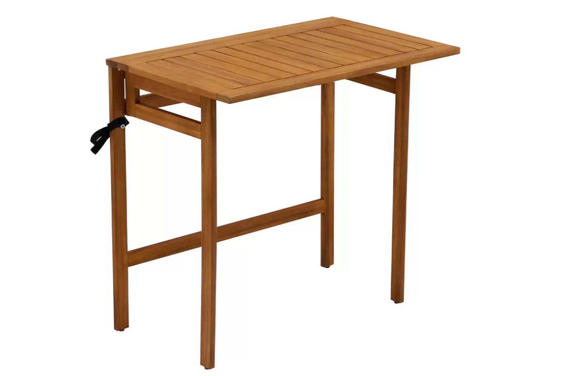 Miliboo Balkon-Klapptisch aus Massivholz B80 cm CARMEN