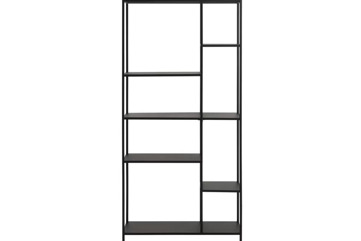 Miliboo Designer-Bücherschrank L79,5cm schwarzes Metall PODIUM