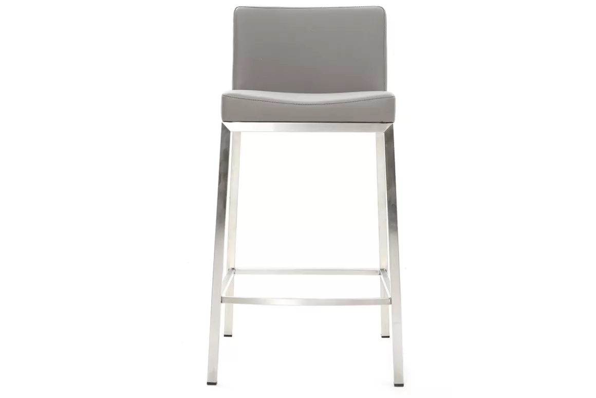 Miliboo Design-Hocker 66 cm Grau 2er-Set EPSILON