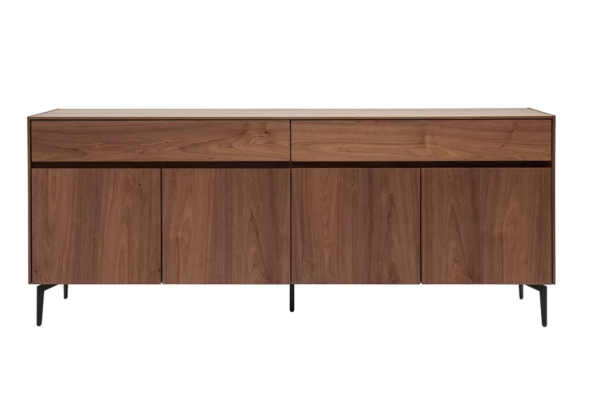 Miliboo Design-Sideboard mit Walnussfurnier L180 cm BLISS