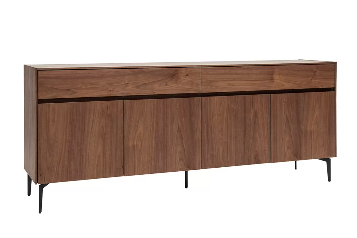 Miliboo Design-Sideboard mit Walnussfurnier L180 cm BLISS