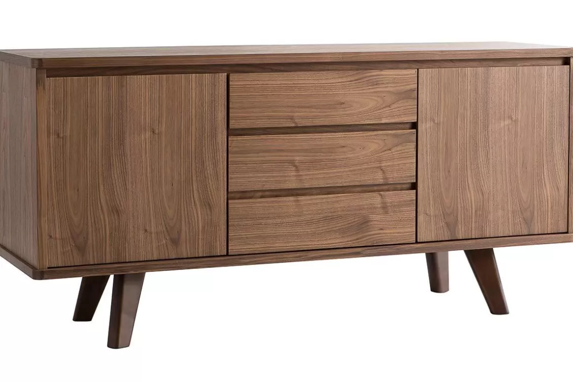 Miliboo Design-Sideboard Nussbaum FIFTIES