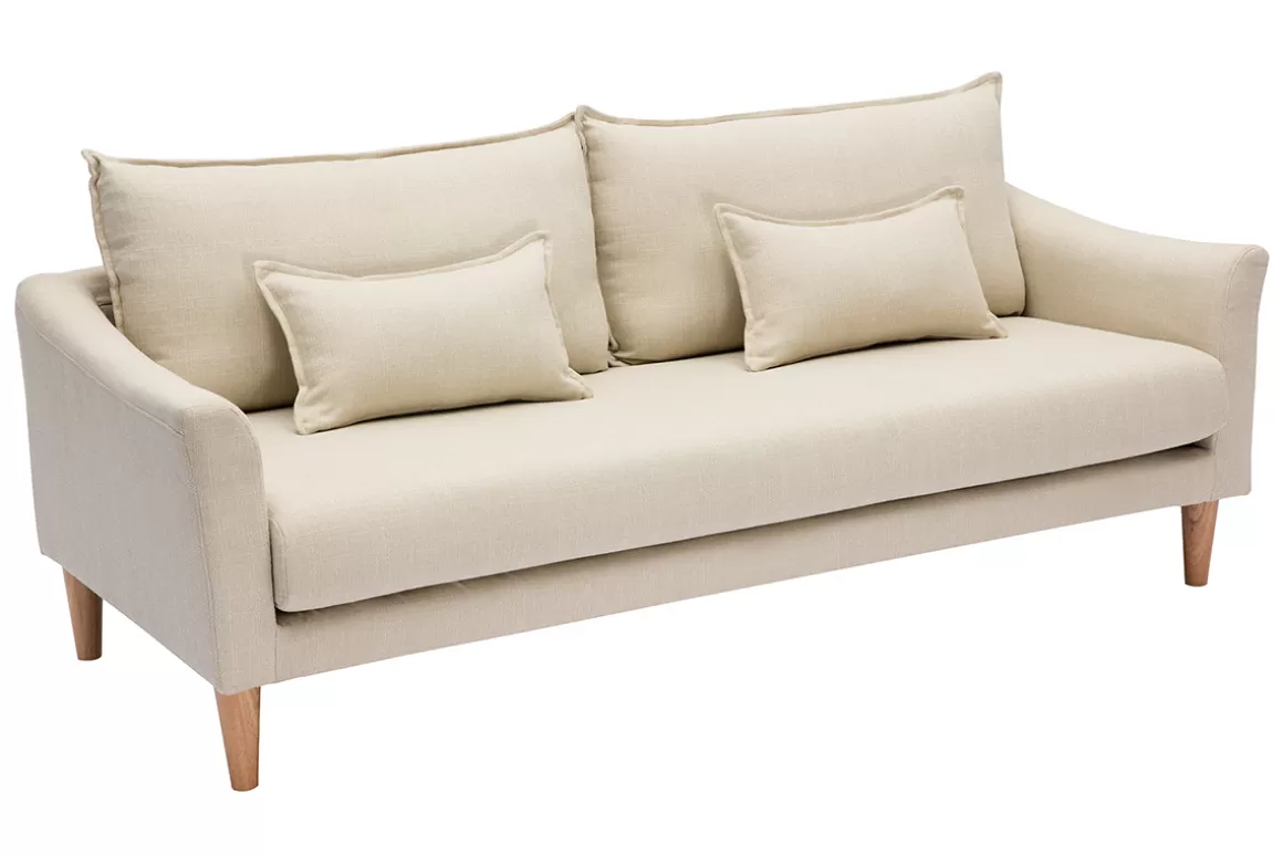 Miliboo Design-Sofa 3 Plätze beiger KATE