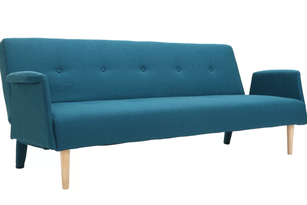 Miliboo Design-Sofa verstellbar Blau OSCAR