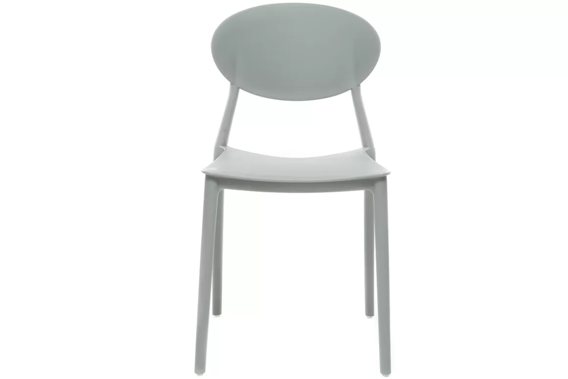 Miliboo 2 Design-Stühle Grau Polypropylen ANNA