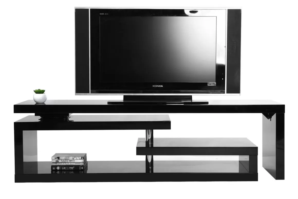 Miliboo Design-TV-Möbel drehbar MAX V2 Schwarz