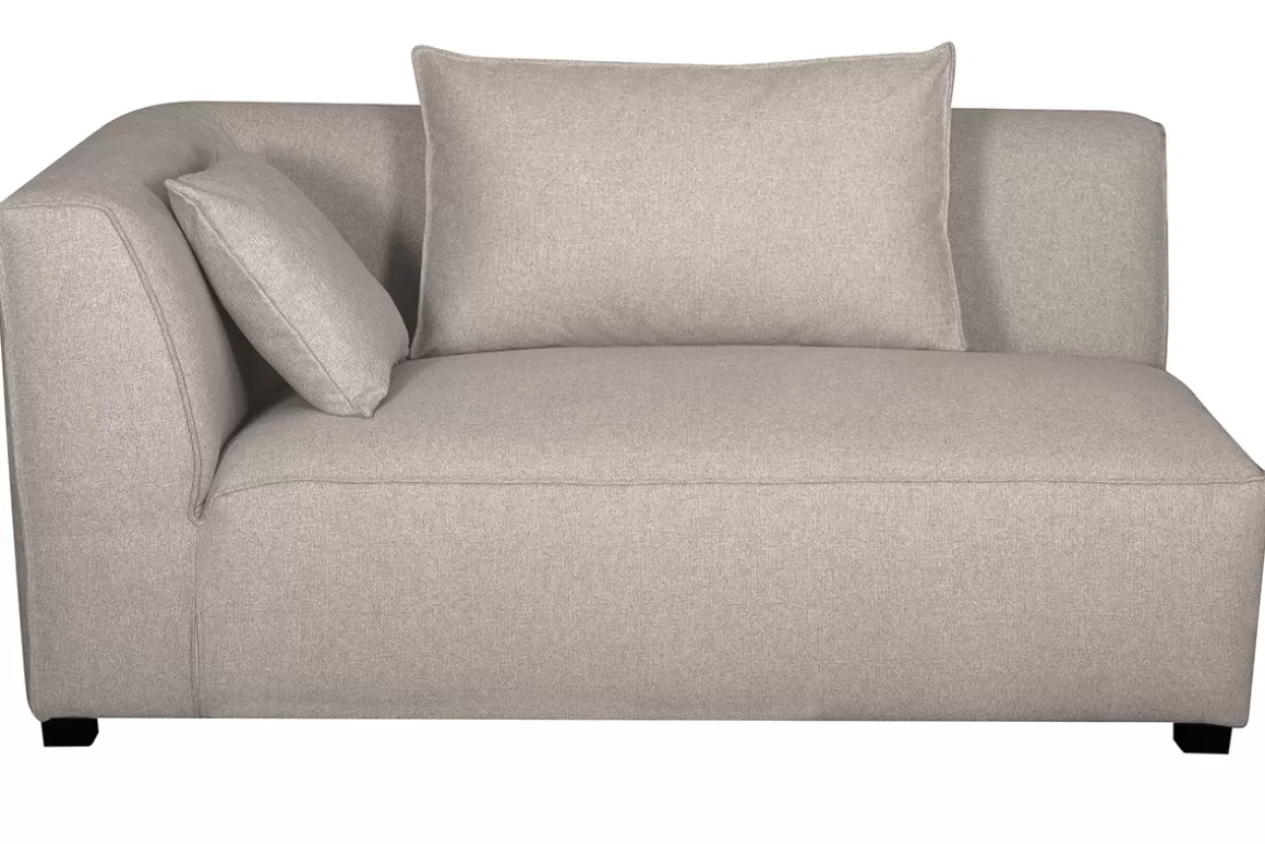 Miliboo Eckmodul links für Sofa aus beigem Stoff PLURIEL