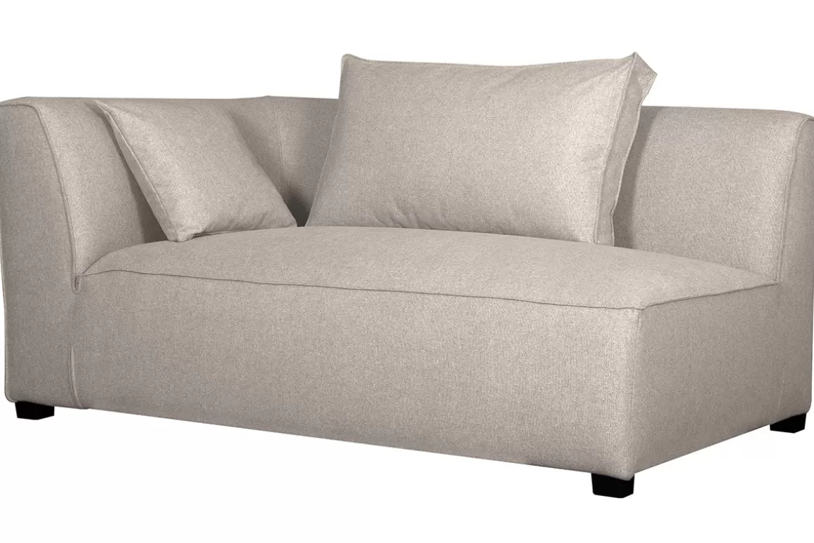 Miliboo Eckmodul links für Sofa aus beigem Stoff PLURIEL