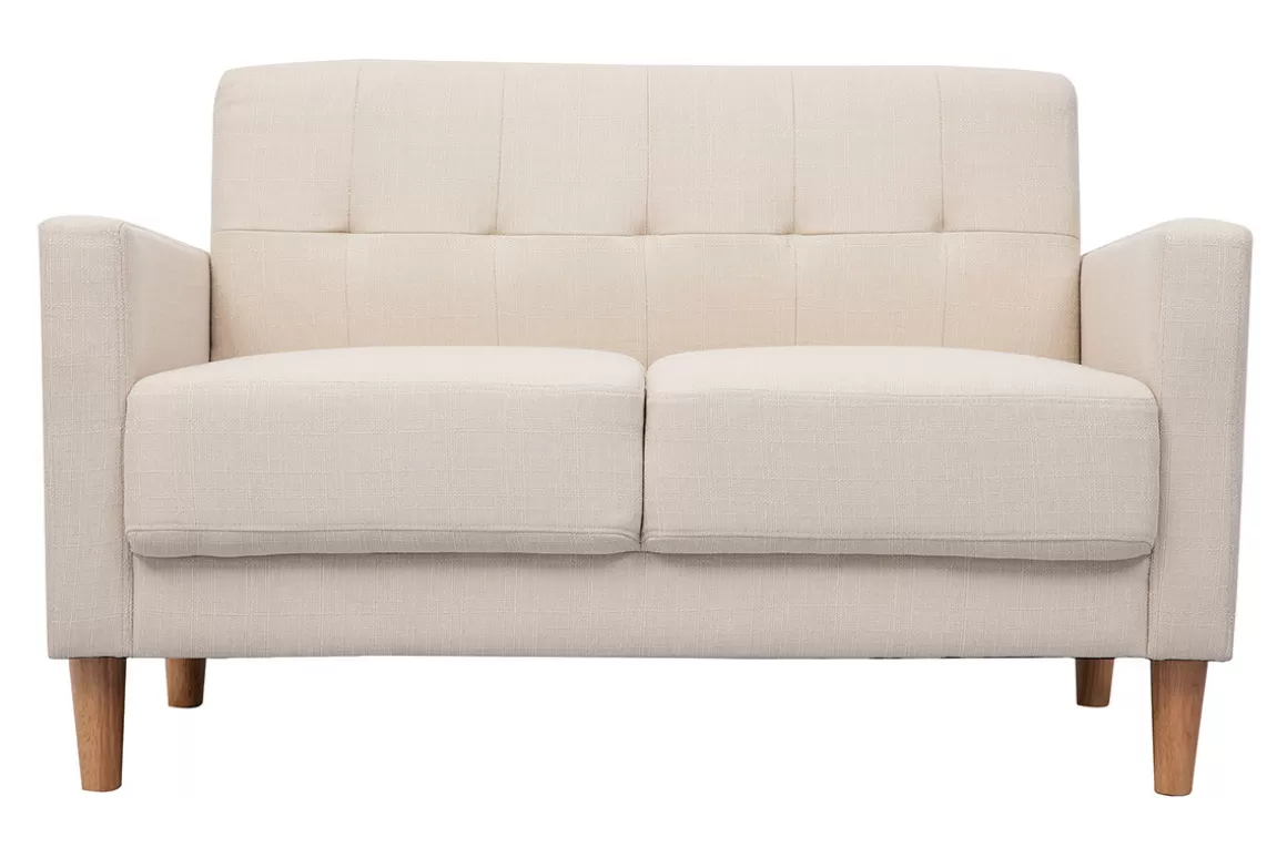 Miliboo 2-er Designer-Sofa MOON beige