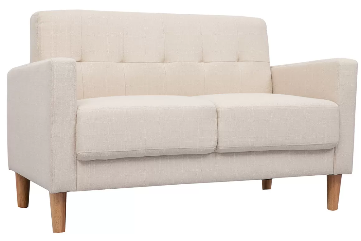 Miliboo 2-er Designer-Sofa MOON beige