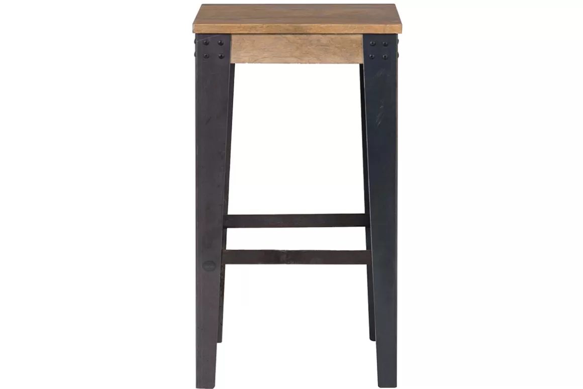 Miliboo Industrieller Design-Hocker Metall und 65 cm MADISON