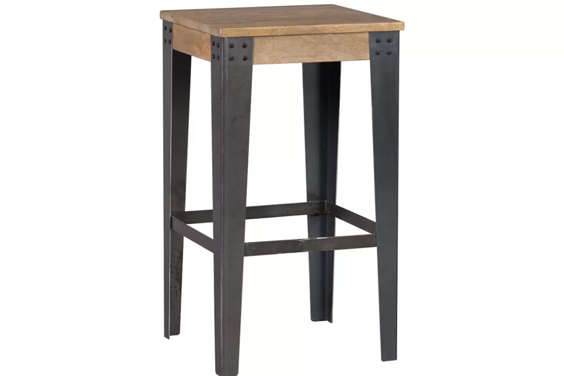 Miliboo Industrieller Design-Hocker Metall und 65 cm MADISON