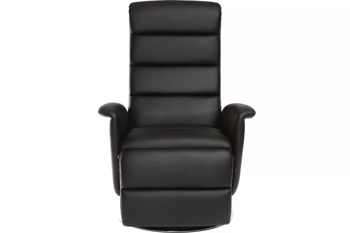 Miliboo Relax-Sessel manuell verstellbar Schwarz NELSON