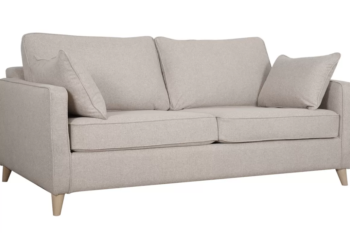 Miliboo Schlafsofa skandinavisch 3 Plätze naturbeige PAPEL