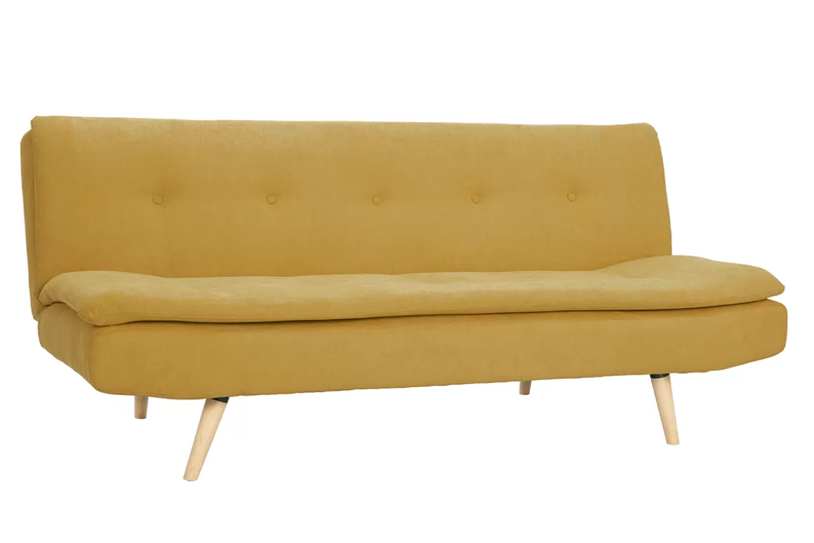 Miliboo Schlafsofa skandinavisches Design 3 Plätze Gelb SENSO