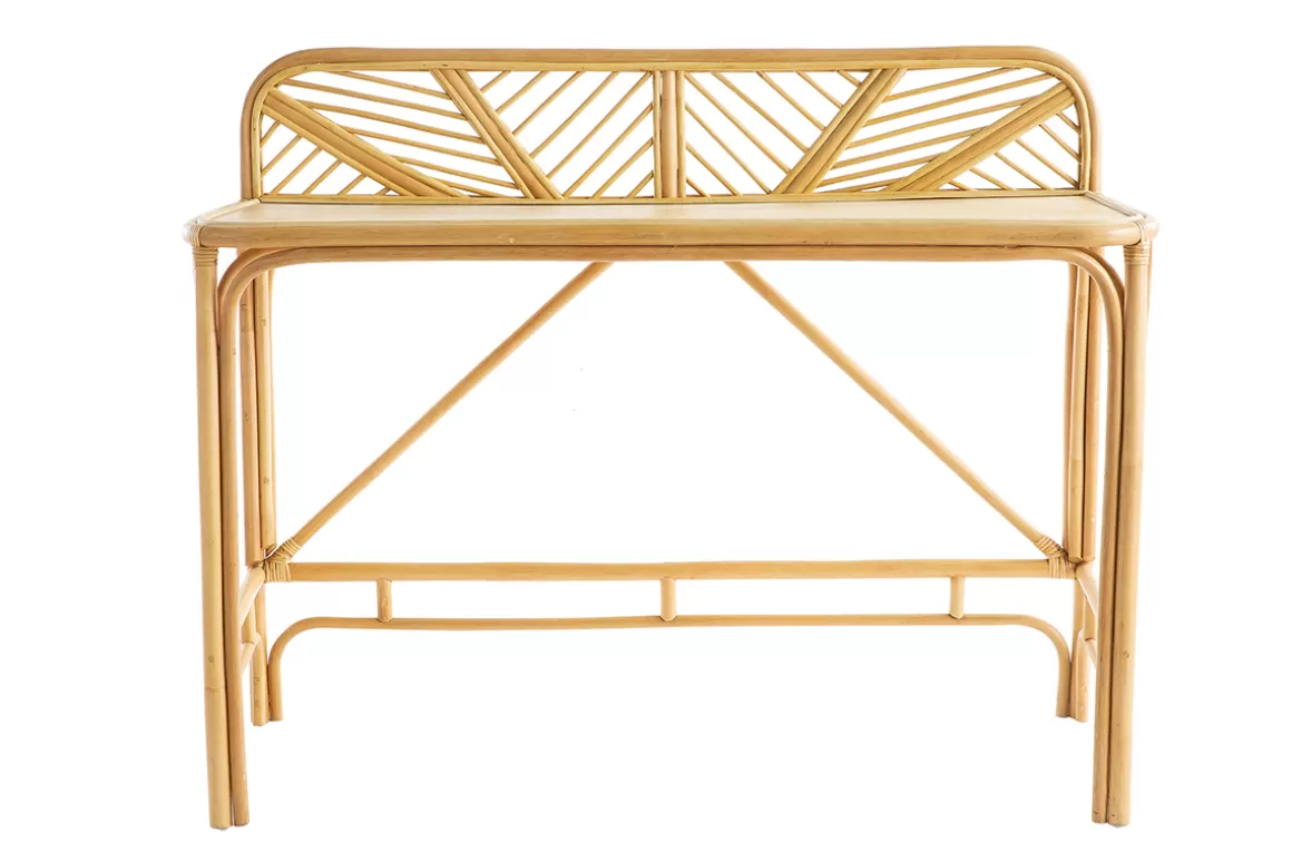 Miliboo Schreibtisch aus Rattan B120 cm GALON