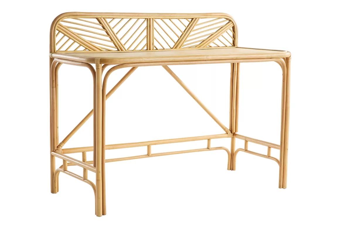 Miliboo Schreibtisch aus Rattan B120 cm GALON