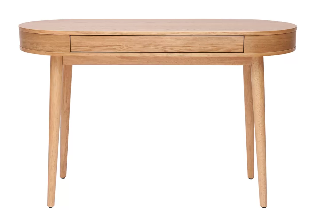 Miliboo Schreibtisch mit Schublade aus hellem Holz B120 cm JUDITH