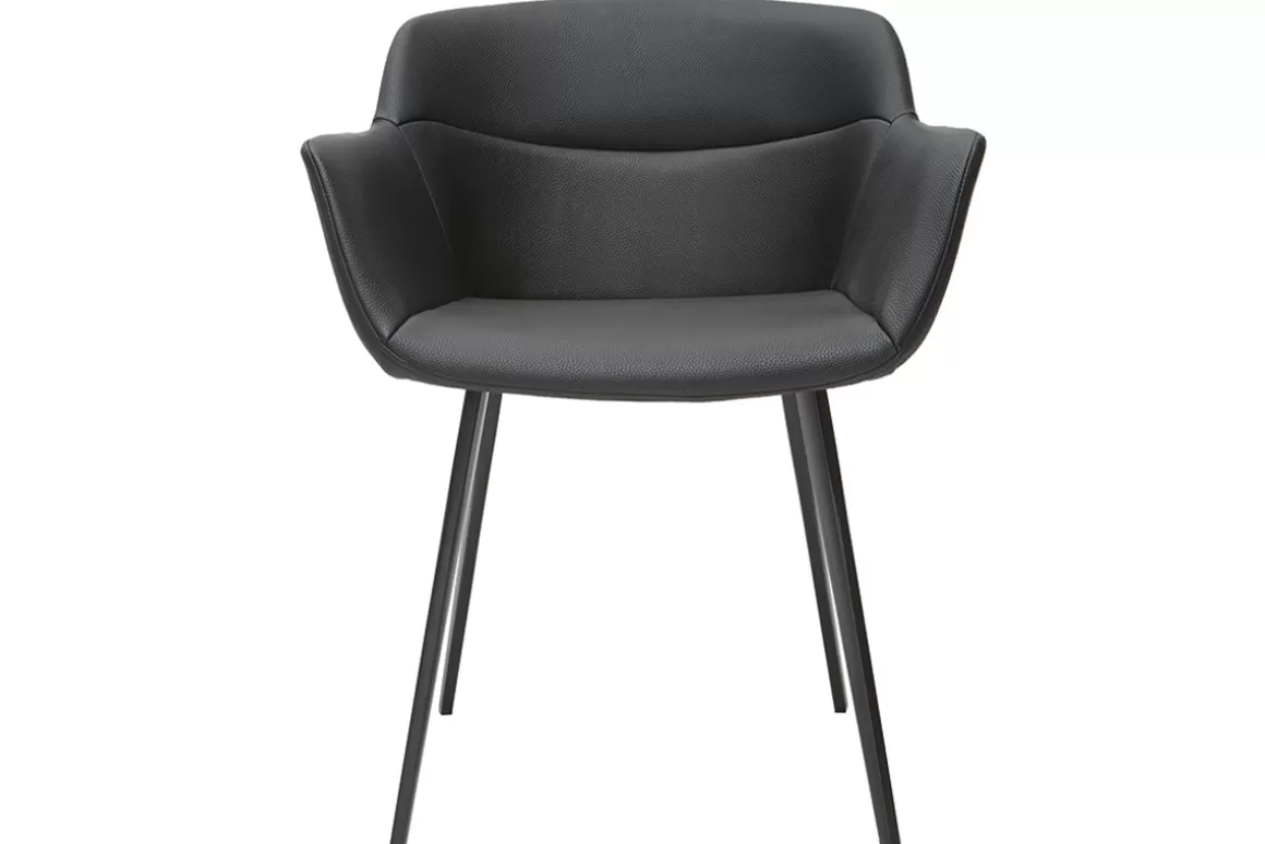 Miliboo Schwarze Design-Stühle (2er-Satz) NERO