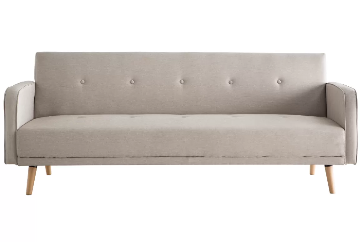 Miliboo Sofa verstellbar 3 Plätze skandinavisches Design Naturfarbe ULLA