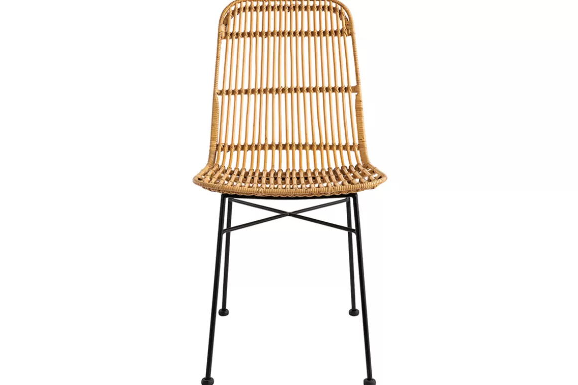 Miliboo Stühle aus Rattan naturfarben 2-er Set MALACCA