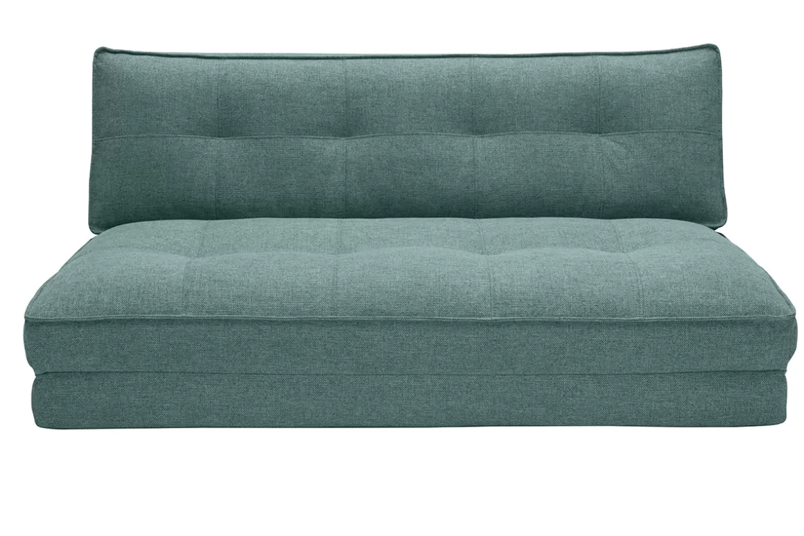 Miliboo Zweisitzer-Schlafsofa aus grauem Stoff SALLY